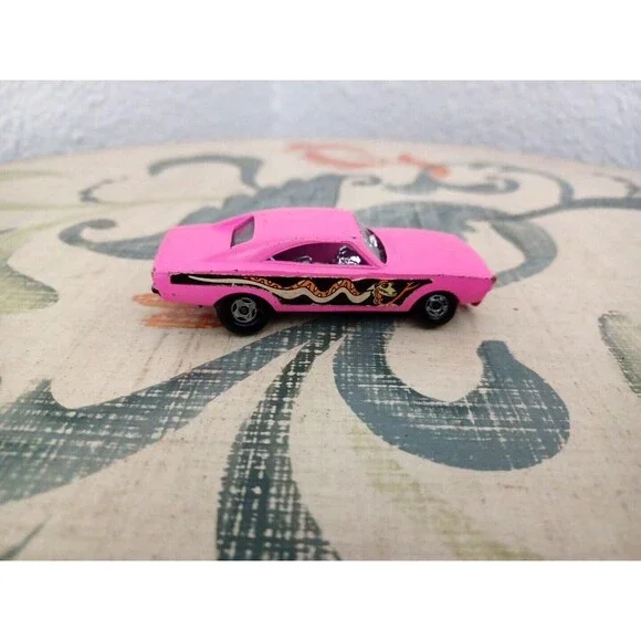 Vintage 1971 Lesney Matchbox Superfast No. 70 Pink Dodge Charger Dragster Mopar